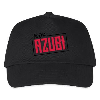 azubi 100 prozent - Kinder Basecap - Schwarz - Vorne