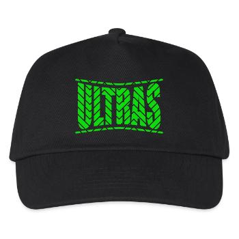 Ultras-Fußballfant-shirt Entwurfsgeschenkidee - Kinder Basecap - Schwarz - Vorne