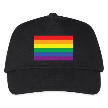 Arc-en-ciel - Casquette de baseball Enfant - noir - Devant