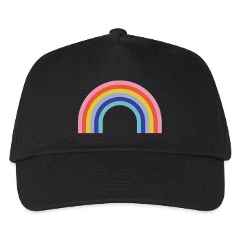 Arc-en-ciel - Casquette de baseball Enfant - noir - Devant