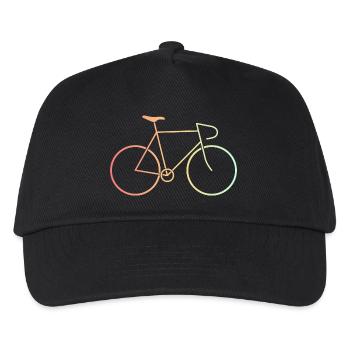 Racing bike colorful - Kids’ Baseball Cap - black - Front