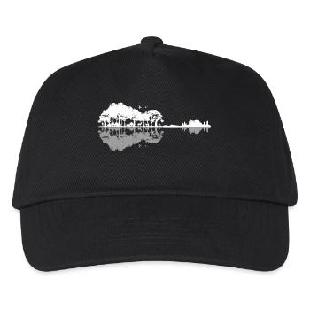 Gitarren-Naturleben - Kinder Basecap - Schwarz - Vorne
