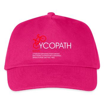 Cyclopath Fahrradkunst Grafik - Kinder Basecap - Fuchsia - Vorne