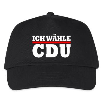 Ich wähle cdu - Kinder Basecap - Schwarz - Vorne