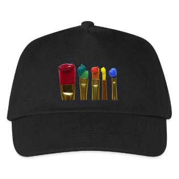 brush - Kids’ Baseball Cap - black - Front