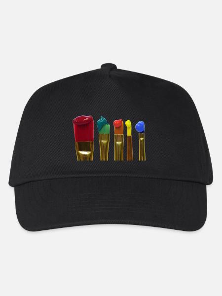 Pinsel - Kinder Basecap - Schwarz