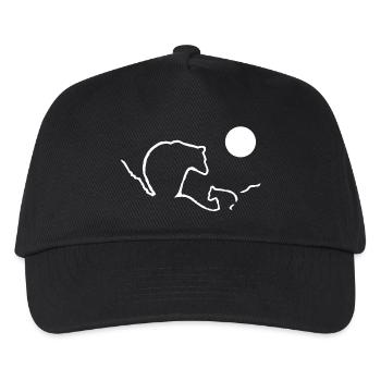 Mom bear and cub - Kids’ Baseball Cap - black - Front