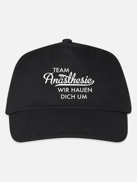 Team Anästhesie - Kinder Basecap - Schwarz