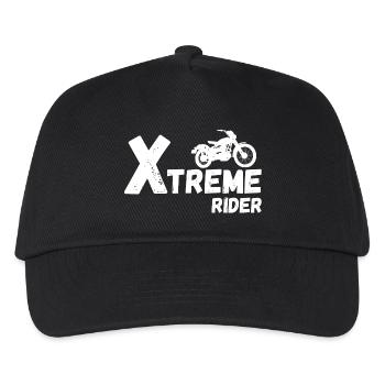 motorcycle, sport motorcycle, humor motorcycle - Kids’ Baseball Cap - black - Front
