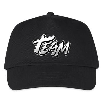 Team - Kids’ Baseball Cap - black - Front