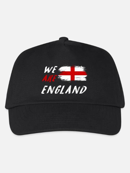 Wir sind England Flaggen Design - Kinder Basecap - Schwarz