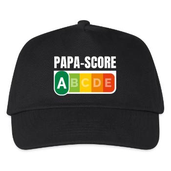 PAPA-SCORE / Humour Papa - Casquette de baseball Enfant - noir - Devant