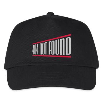 404 not found computer - Kids’ Baseball Cap - black - Front
