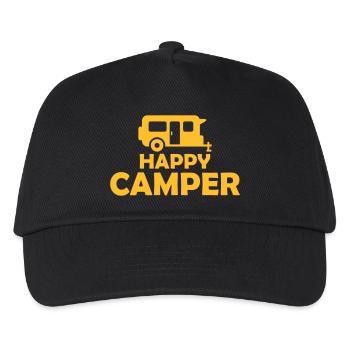 Excursion Happy Camper Camping-car - Casquette de baseball Enfant - noir - Devant