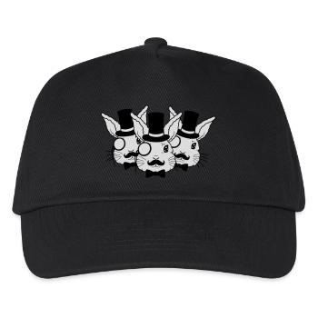 Amis de l’équipe Sir Hasen - Casquette de baseball Enfant - noir - Devant