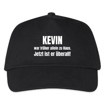 Kevin allein zu Haus - Kinder Basecap - Schwarz - Vorne