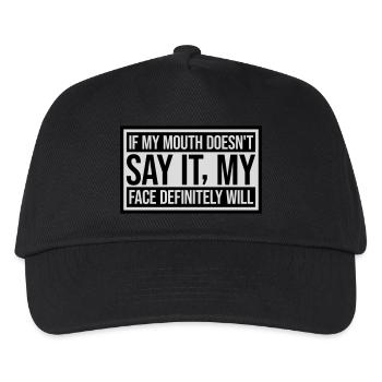 Mon visage le fera certainement - Casquette de baseball Enfant - noir - Devant