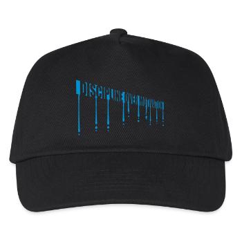 discipline over motivation quote - Kids’ Baseball Cap - black - Front