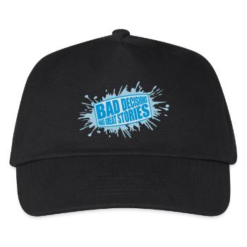 Mauvaises décisions Bonnes histoires - Casquette de baseball Enfant - noir - Devant