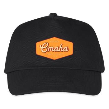 Omaha Retro Badge: Gateway to the West - Kinder Basecap - Schwarz - Vorne