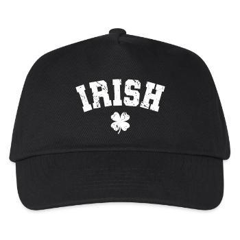St. Patrick's Day Geschenk Kleeblatt Männer, Frauen, Kinder - Kinder Basecap - Schwarz - Vorne