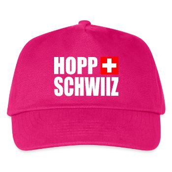Hopp schwiiz - Casquette de baseball Enfant - fuchsia - Devant