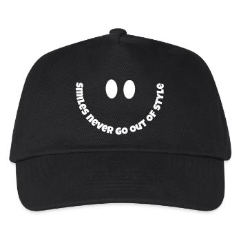 smiles never go out of style - Kids’ Baseball Cap - black - Front