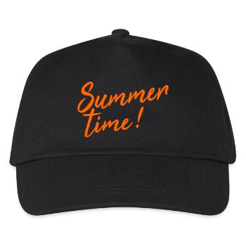 Heure d'été! - Casquette de baseball Enfant - noir - Devant