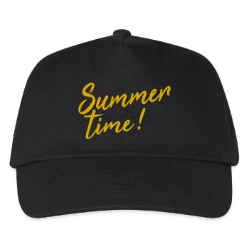 Heure d'été! - Casquette de baseball Enfant - noir - Devant