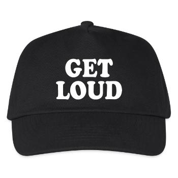 Get loud - Kids’ Baseball Cap - black - Front