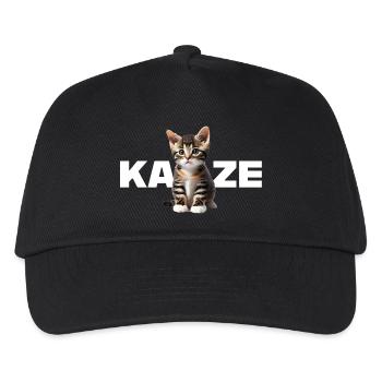 Katze - Für alle die Katzen lieben und das Ze - Kinder Basecap - Schwarz - Vorne
