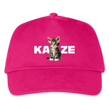 Katze - Für alle die Katzen lieben und das Ze - Kinder Basecap - Fuchsia - Vorne