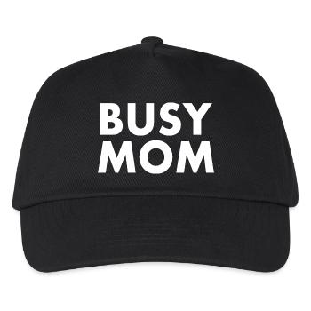 Busy mom - Kids’ Baseball Cap - black - Front
