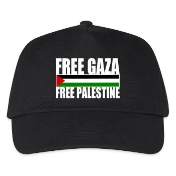 Free gaza free palestine - Kids’ Baseball Cap - black - Front
