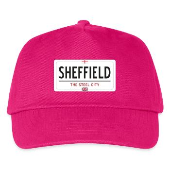 Panneau de la ville de Sheffield - Casquette de baseball Enfant - fuchsia - Devant