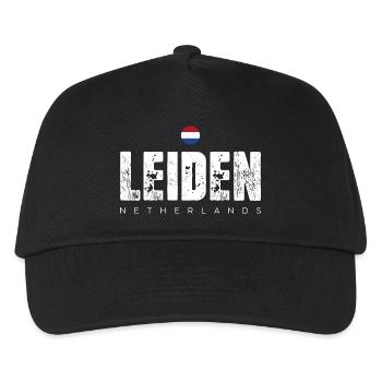 Leiden City Distressed Print - Kids’ Baseball Cap - black - Front