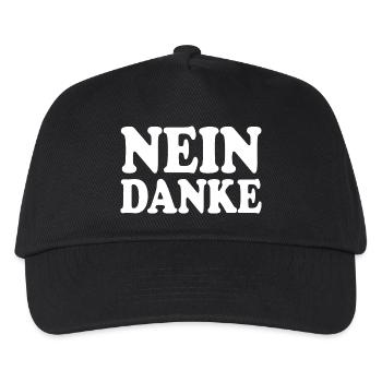 Nein danke - Kinder Basecap - Schwarz - Vorne