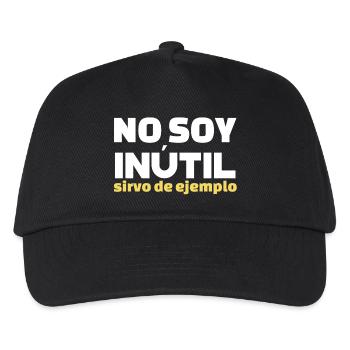 No Soy Inutil Servo de Ejemplo - Kinder Basecap - Schwarz - Vorne