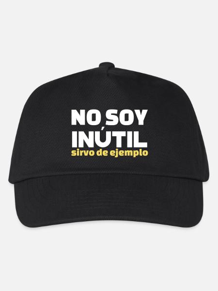 No Soy Inutil Servo de Ejemplo - Kinder Basecap - Schwarz