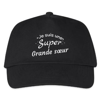 Super Big Sister Girls' T-Shirt - Kids’ Baseball Cap - black - Front