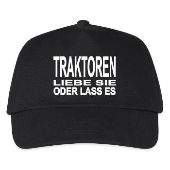 Traktor - Kinder Basecap - Schwarz - Vorne