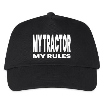 Tractor - Kids’ Baseball Cap - black - Front