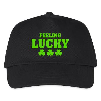 feeling lucky - Kids’ Baseball Cap - black - Front