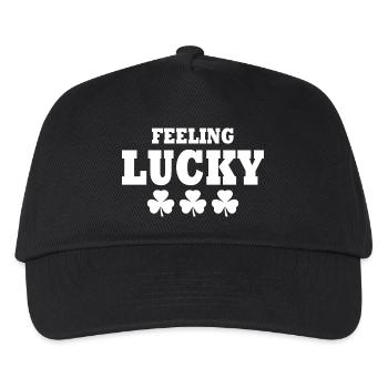 feeling lucky - Kids’ Baseball Cap - black - Front
