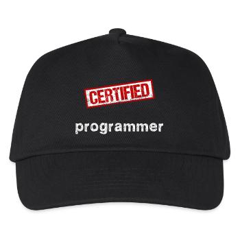Programmierer - Kinder Basecap - Schwarz - Vorne
