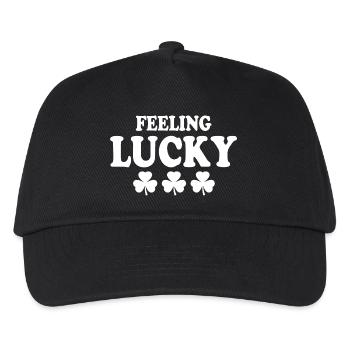 feeling lucky - Kids’ Baseball Cap - black - Front