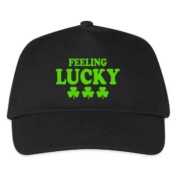 feeling lucky - Kids’ Baseball Cap - black - Front