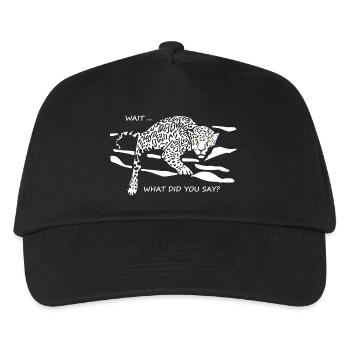Leopard Awakened: What Did You Say? - Kids’ Baseball Cap - black - Front