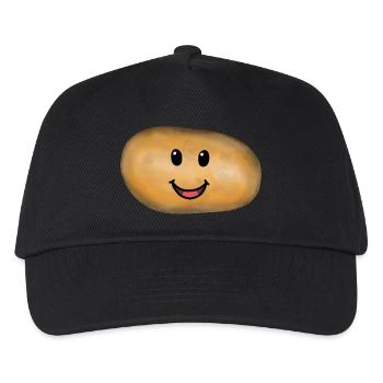 Kartoffel Gemüse Kartoffeln - Kinder Basecap - Schwarz - Vorne