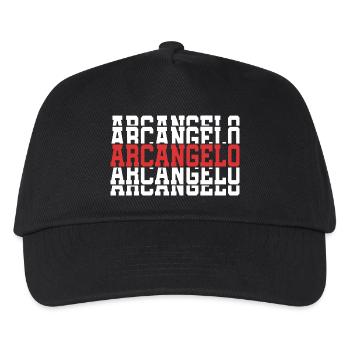 Erzengel T-Shirt T-Shirt Geschenk gestapelter Text - Kinder Basecap - Schwarz - Vorne
